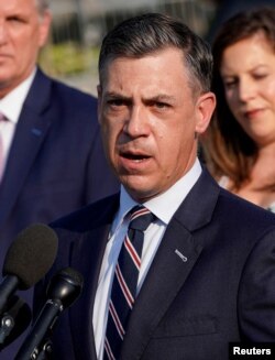 资料照片：美国国会共和党众议员吉姆·班克斯（Jim Banks）