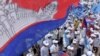 Supporters of Cambodia National Rescue Party (CNRP) gather in a rally on the last day of the commune election campaign in Phnom Penh, June 2, 2017.