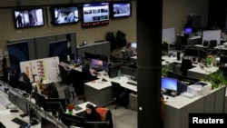 Русскоязычный отдел новостей в штаб-квартире Radio Free Europe в Праге