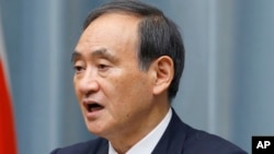 日本内阁官房长官菅义伟在美朝峰会取消后主导收集相关信息 - 资料照片