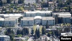 美国加州硅谷的苹果公司总部 - 资料照片