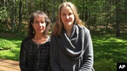 This photo provided by Black Dome Press shows historians Susan Stessin-Cohn (L) and Ashley Hurlburt-Biagini, who published "In Defiance," a book that examines slavery in New York's Hudson Valley through a century of newspaper notices seeking the return of runaway slaves.