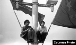 1989天安门广场上的运动参与者