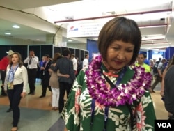 共和党代表大会上的政治时装秀（美国之音杨晨拍摄）