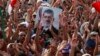 Supporters of ousted President Mohammed Morsi protest in Nasr City, Cairo, July 9, 2013. 
