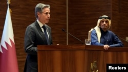 Gjatë konferencës për shtyp në Katar