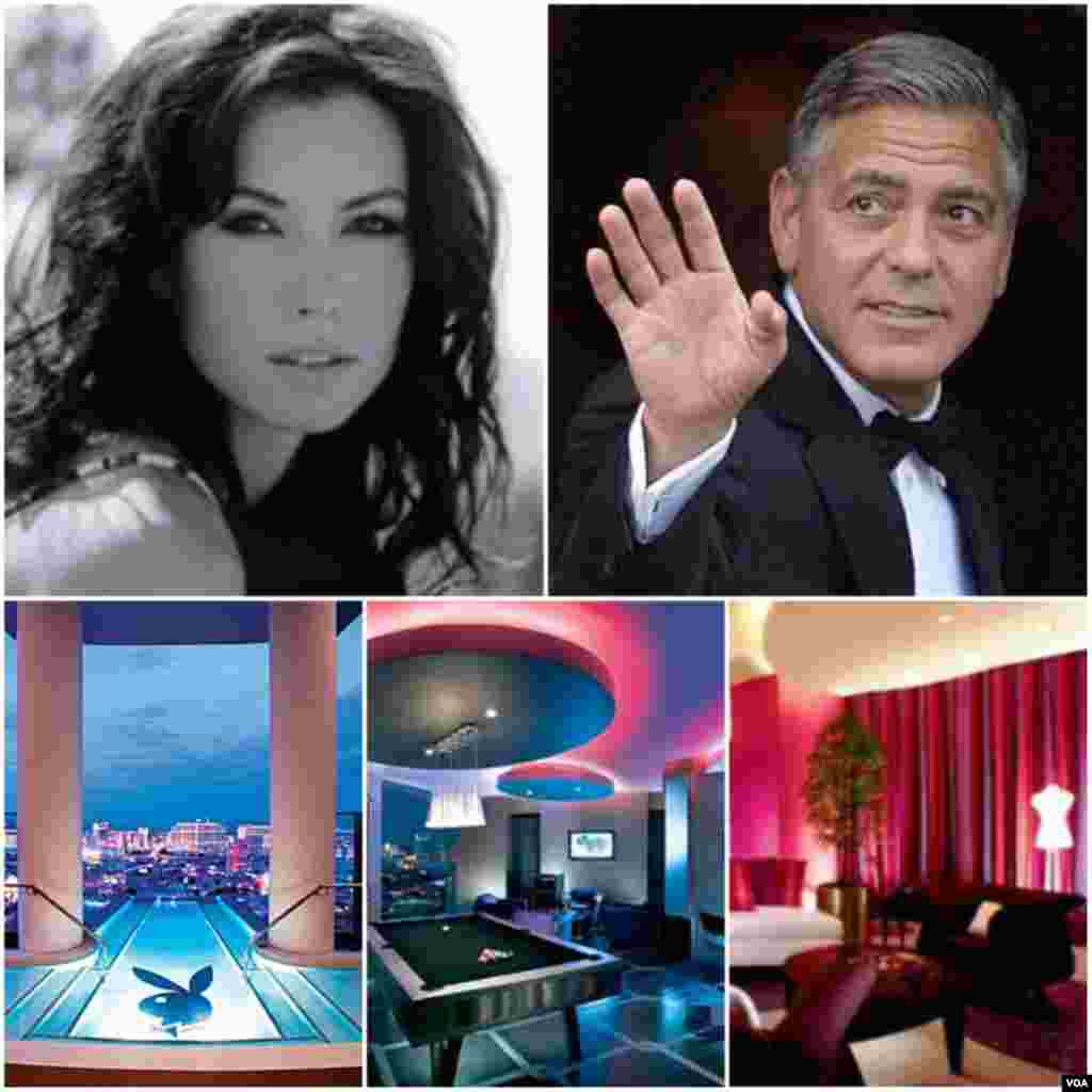 Em 2008, George Clooney levou a sua então namorada para uma noite romântica em uma suíte de um hotel em Las Vegas com o valor de 40 mil dólares por noite.
