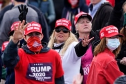 Supporters of President Donald Trump at a campaign rally in Londonderry, N.H., Oct. 25, 2020.