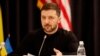 Президент Украины Владимир Зеленский во время пресс-конференции на заседании контактной группы по вопросам обороны Украины на авиабазе Рамштайн, Германия, 9 января 2025 г. REUTERS/Heiko Becker