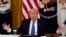 President Donald Trump speaks during a Cabinet meeting in the East Room of the White House, May 19, 2020, in Washington.