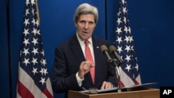 美国国务卿克里1月5日在耶路撒冷。