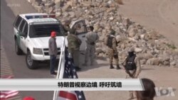 特朗普视察边境，呼吁筑墙