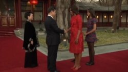 美第一夫人与习近平会面