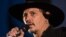 U.K. -- Actor Johnny Depp introduces his film, The Libertine, to the audience at 'Cineramageddon', the outdoor cinema venue, at the Glastonbury Festival of Music and Performing Arts on Worthy Farm near the village of Pilton in Somerset, June 22, 2017
