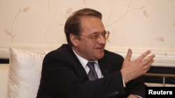 Wamenlu Rusia Mikhail Bogdanov (Foto: dok). Kemenlu mengeluarkan pernyataan yang menyatakan bantahan atas pernyataan Wamenlu Bogdanov terkait Presiden Suriah Bashar al-Assad, Jum'at (14/12).