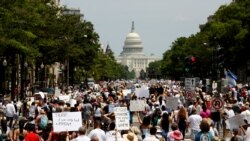 ንናይ ፕረ.ትራምፕ ፖሊስ ኢምግሬሽን ብዝምልከት ናይ ተቓውሞ ሰልፊ ተኻይዱ