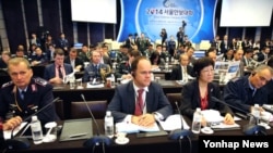 지난해 열린 '2014 서울안보대화'개막식에서 각국 참석자들이 한국 국무총리의 축사를 듣고 있다. (자료사진)