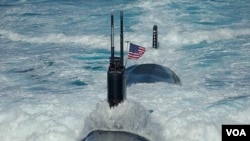 Latihan angkatan laut gabungan AS-Korea terakhir yang dilakukan 25-28 Juli 2010 di sebelah timur perairan Korea.