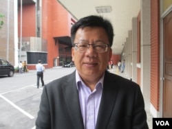 台湾在野党民进党立委李俊俋( 美国之音张永泰拍摄)