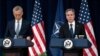 Госсекретарь США Антони Блинкен и генеральный секретарь НАТО Йенс Столтенберг на пресс-конференции в Госдепартаменте в понедельник, 29 января 2024 года.