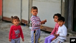 在土耳其的叙利亚难民儿童