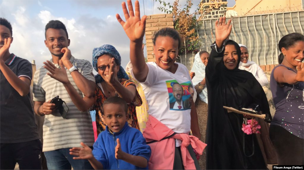 ስነ-ስርዓት ምቕባል ቀ/ሚ ኢትዮጵያ ዶ/ር ኣብይ ኣሕመድን ጉጅለኡን