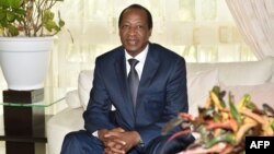 L'ancien président burkinabè Blaise Compaoré, exilé en Côte d'Ivoire depuis le soulèvement populaire ivoirien qui l'a renversé en octobre 2014, à Abidjan le 10 octobre 2016. 