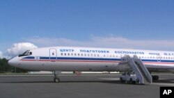 FILE - A Russian Federation Tupolev Tu-154 Open Skies Treaty reconnaissance aircraft sits on the runway at Elmendorf Air Force Base in Anchorage, Alaska, June 10, 2004, prior to its departure for two overflights of central Alaska.