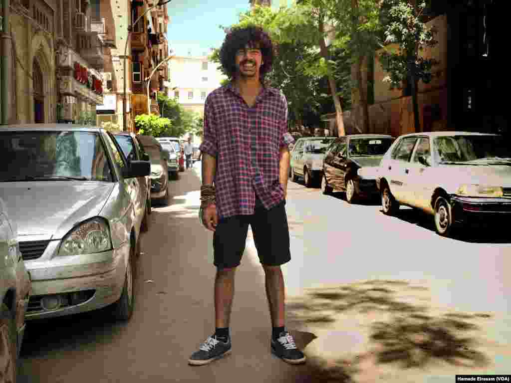 Ashraf, 19, from a crowded urban neighborhood in Cairo: &ldquo;The main problem for me is people here don&rsquo;t smile enough.&rdquo; Free to wander the streets now, he is under investigation and could face three years in jail for violating laws that have restricted protesting since 2013. Despite the charges, he said, he is hopeful. &ldquo;I like walking in Cairo and just watching people and shop windows. I love to be optimistic smile at life and it will smile back at you.&quot;