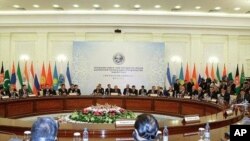 上合组织峰会现场