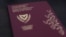 Photo illustration of a Cypriot passport, October 12, 2019.
