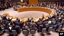 지난 18일 뉴욕 유엔 본부에서 시리아 사태에 관한 안보리 회의가 열렸다.