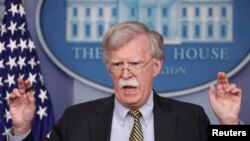 존 볼튼 백악관 국가안보보좌관. 