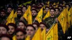 شماری از جنگجویان حزب‌الله 