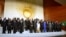 Heads of the African States pose for a group picture in Addis Ababa, Ethiopia, January, 27, 2013, during the African Union Conference. 