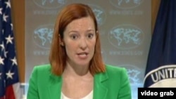 美国国务院发言人莎琪(美国之音视频截图)