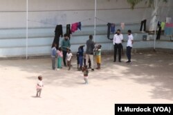 Some travelers from other parts of Africa and the Middle East who were living in the war zone in Tripoli were displaced for the third or fourth time, May 4, 2019.