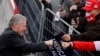 FILE - White House Chief of Staff Mark Meadows greets supporters of President Donald Trump during a campaign rally at Reading Regional Airport in Reading Penn., Oct. 31, 2020.