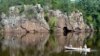 Visitors canoe and kayak on the Saint Croix River in Minnesota.