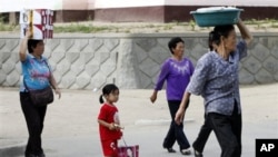 북한 라선 지역의 장마당. (자료사진)