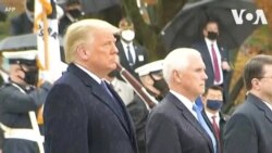 ادای احترام پرزیدنت ترامپ به کهنه‌سربازان آمریکایی