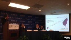 哈德逊研究所举办美台经济研讨会。（美国之音 钟辰芳拍摄）