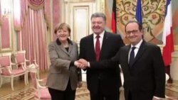 مرکل و اولاند برای گفتگو درباره طرح صلح اوکراین به مسکو رفتند