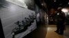 於香港六四紀念館中展出的“坦克人”照片。