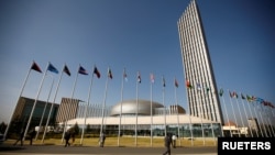 የአፍሪካ ህብረት ዋና መሥሪያ ቤት - አዲስ አበባ፤ ኢትዮጵያ