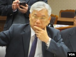 台湾陆委会主委夏立言（美国之音张永泰拍摄）