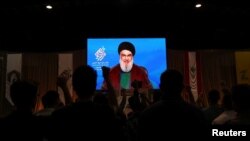 تصویر حسن‌ نصرالله، رهبر گروه حزب‌الله لبنان - آرشیو