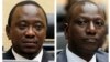 Combination picture shows Kenya's then-finance minister Uhuru Kenyatta and Kenya's former Higher Education Minister William Ruto at the International Criminal Court (ICC) in The Hague in these April 8, 2011 (L) and September 1, 2011 file photos. 