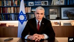 یائیر لاپید، وزیر خارجه اسرائیل، عکس از آرشیو