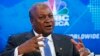 FILE - Ghana's President John Dramani Mahama speaks during a session at the annual meeting of the World Economic Forum (WEF) in Davos, January 22, 2014.